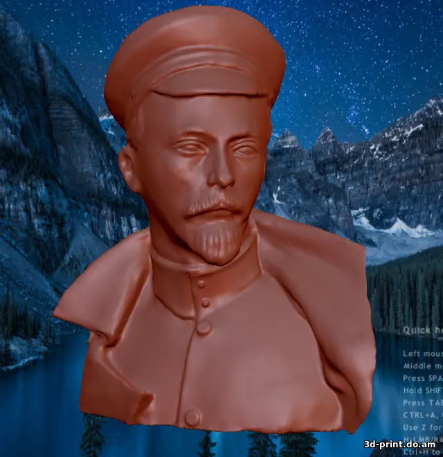 3D-модель "Бюст Железный Феликс"