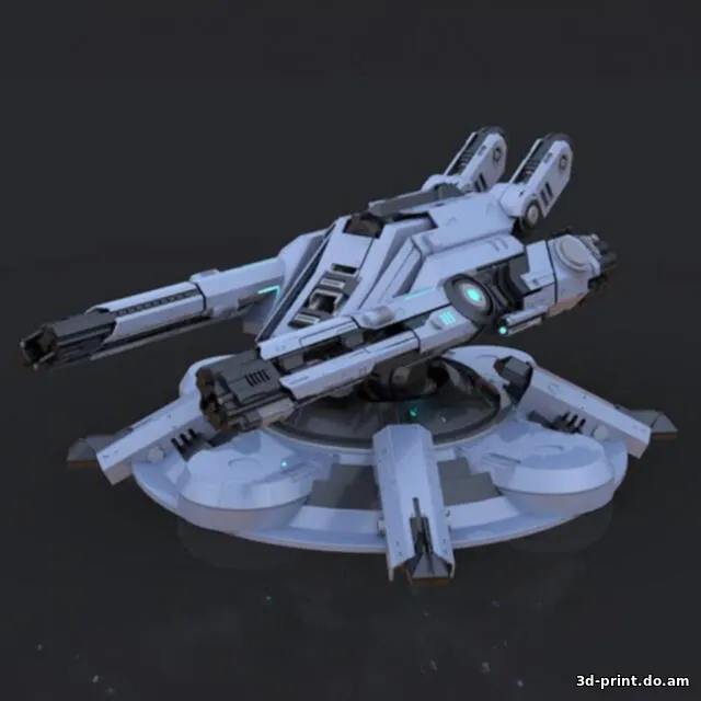 3D-модель "Роботизированная наземная турель "Шторм""