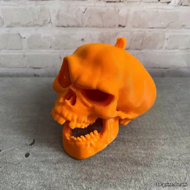 3D-модель "Тыквенный череп"