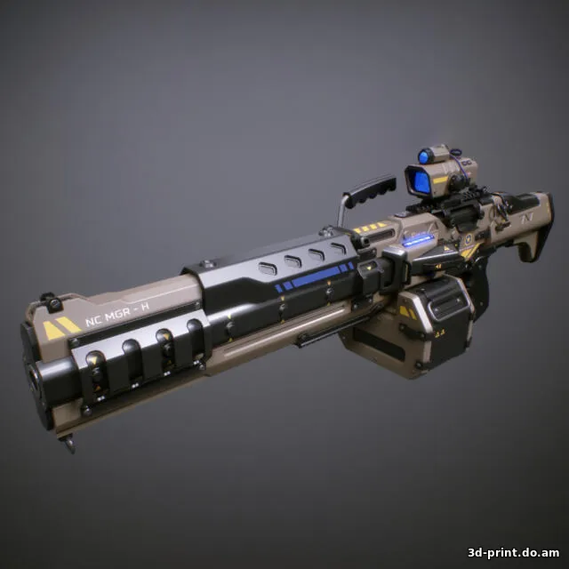 3D-модель "NC MGR-H: Штурмовая винтовка будущего"