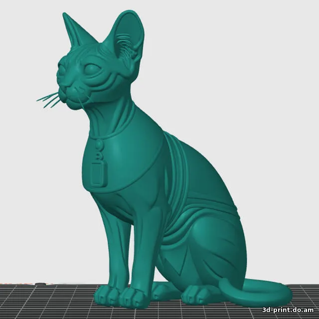 3D-модель "Египетский кот-сфинкс-хранитель" 3D-модель "Египетский кот-сфинкс-хранитель"