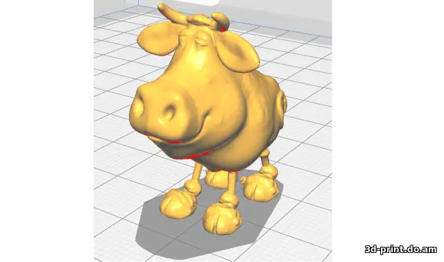 3D-модель "Бычок-поросенок"