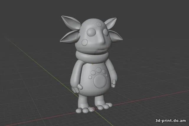 3D-модель "Лунтик"