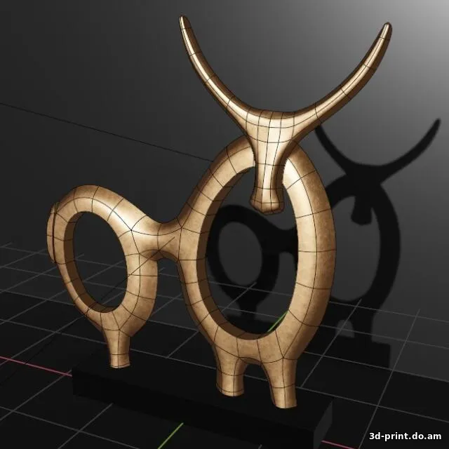 3D-модель "Абстрактный бык"