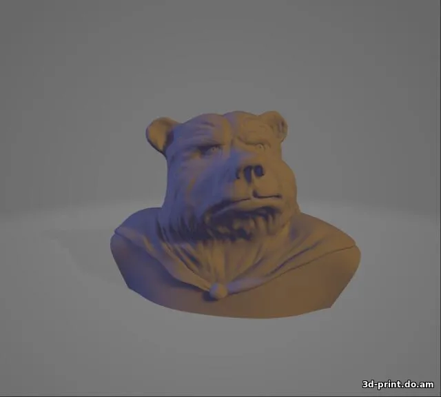 3D-модель "Голова медведя"
