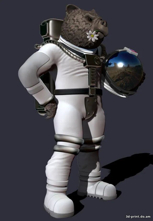 3D-модель "Медведь космонавт" 3D-модель "Медведь космонавт"