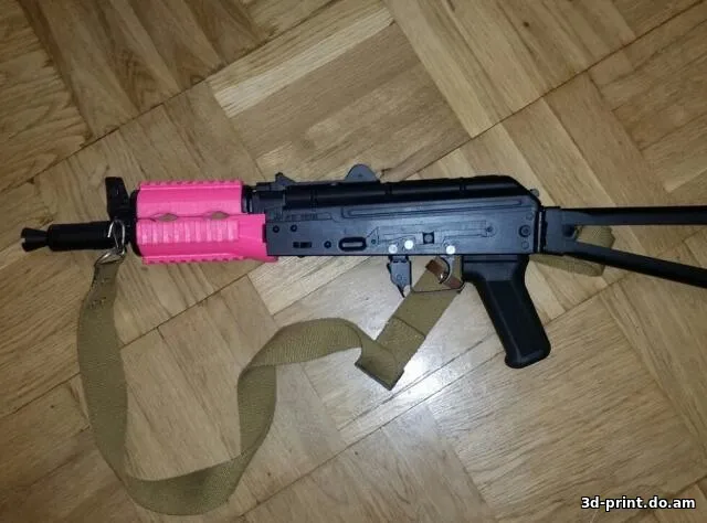 3D-модель "Airsoft Ak74U Tactical/Quad Rail Hand Guard"