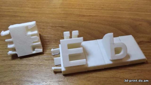 3D-модель "Русский алфавит буквы русские для опенспейса - 2 (продолжение)"