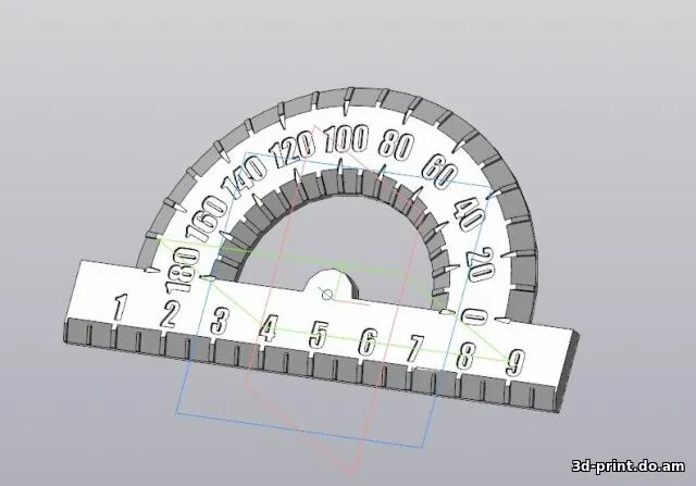 3D-модель "Транспортир"