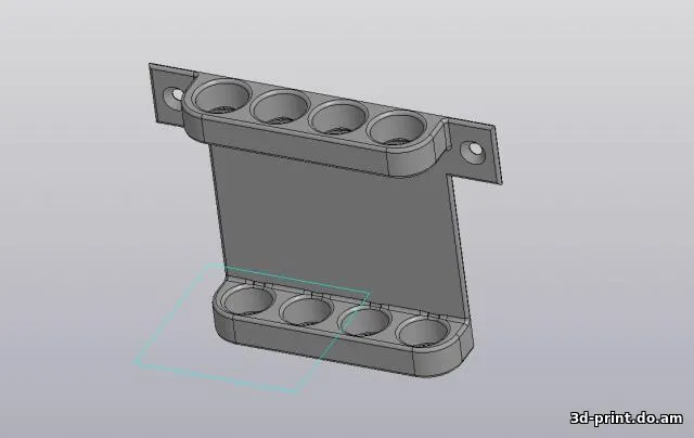 3D-модель "Держатель для маркеров 15мм. настенный"