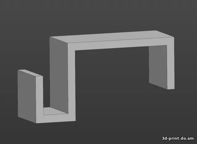 3D-модель "Крючок для вешалки на межкомнатную дверь"