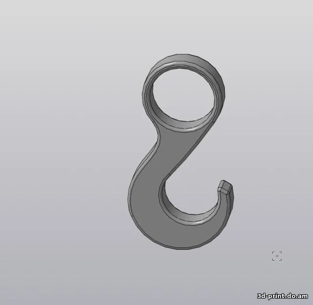3D-модель "Крючок для шкафа"