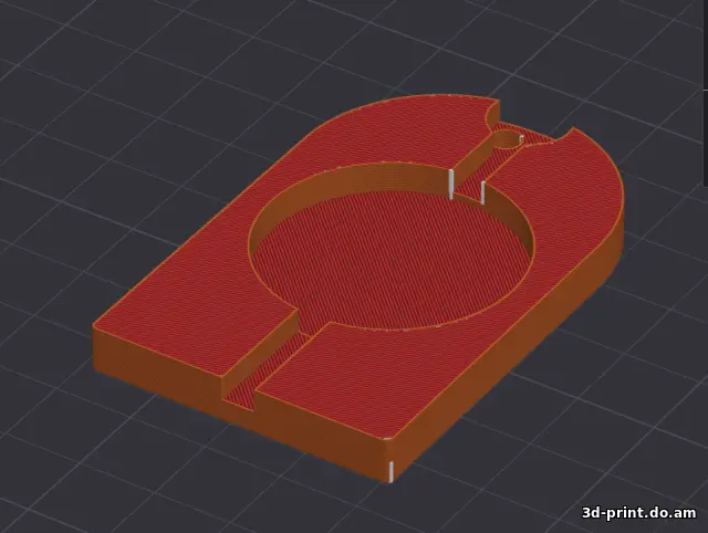 3D-модель "Плашка для опечатывания помещений"