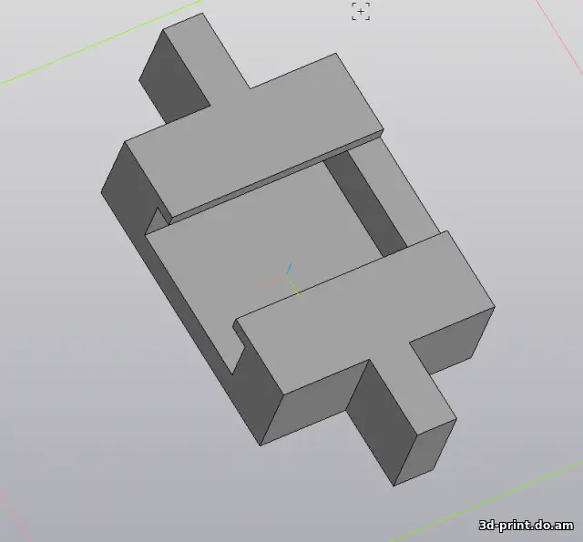3D-модель "Крепление чипа HP"