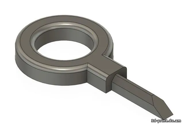 3D-модель "Ключ для кнопки пожарной тревоги"