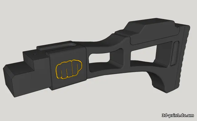 3D-модель "Приклад на АКМ (ВПО-136, ВПО-209)"