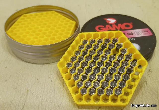 3D-модель "Пульница 91x4p5x7 для пневматической винтовки под пули калибра .177 & 4.5"