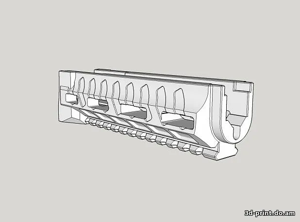 3D-модель "Марс, тактическое цевьё для АК"