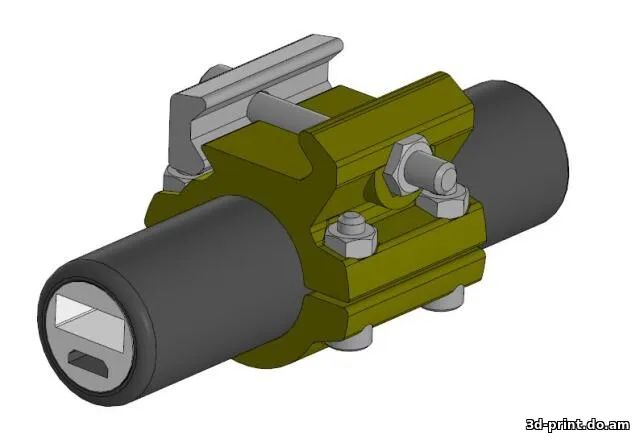 3D-модель "Крепление Power bank или фонаря на RIS планку"