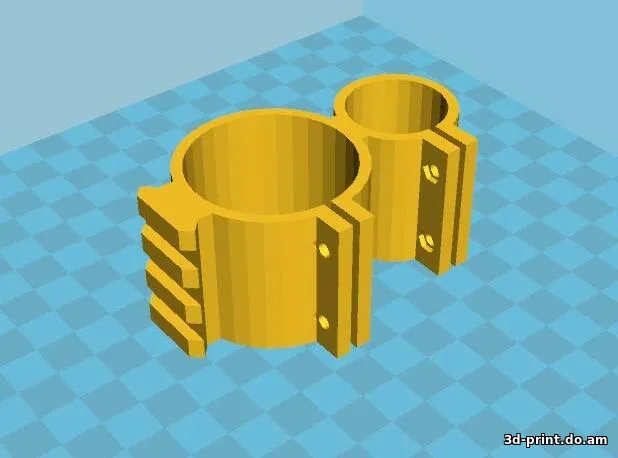 3D-модель "Крепление фонаря на АС ВАЛ и ВСС Винторез"