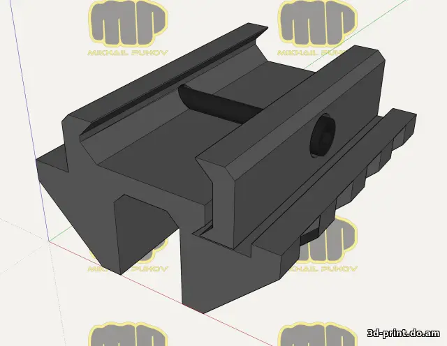 3D-модель "База Veber 027 Weaver Dual 45" — STL модель для 3D-печати