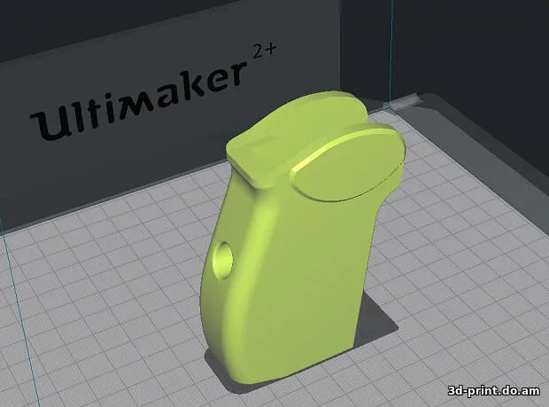 3D-модель "Рукоять для МР-654К-28, ИЖ71-100 и ПММ"