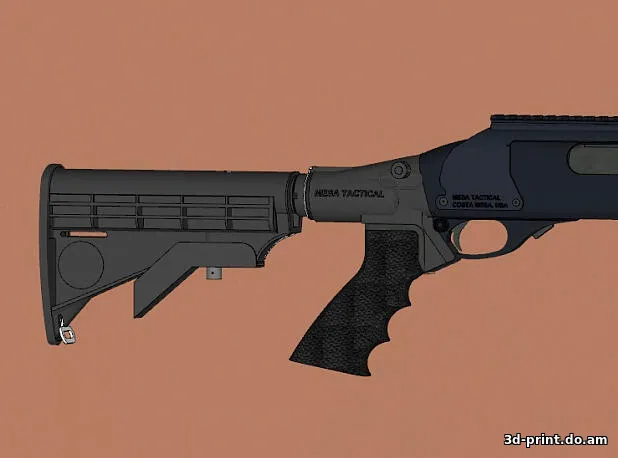 3D-модель "Приклад для МР-133/Remington 870 и др."