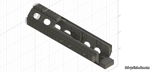 3D-модель "Цевье на АКС-74У"
