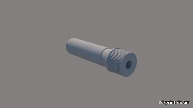 3D-модель "Silencer for AK47 (AKM, AKSU, AK74) on adapter"