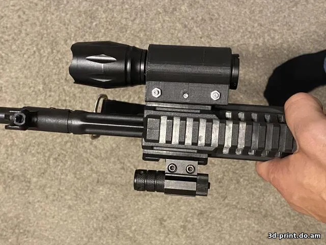 3D-модель "Крепление фонарика планка пикатинни"