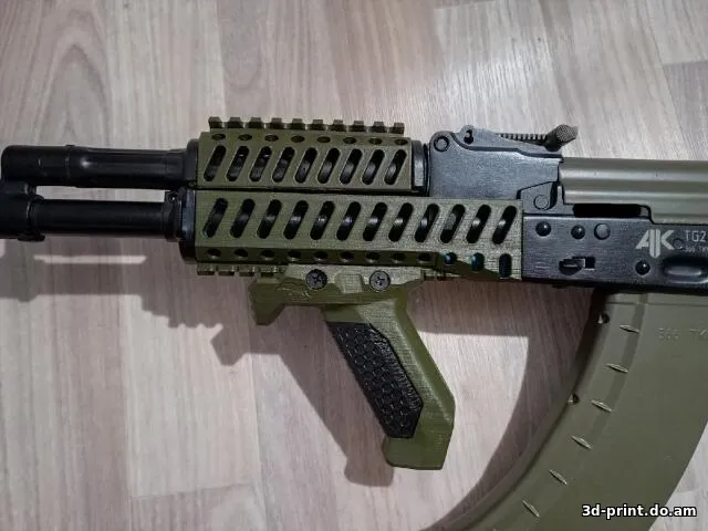 3D-модель "Обвесы на АК-74 Цевьё Приклад Рукоять"