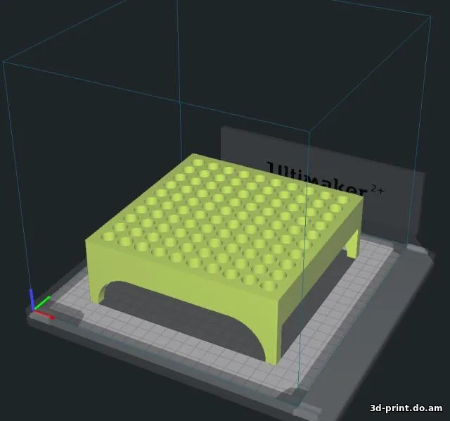 3D-модель "Стойка для 100 винтовочных патронов"