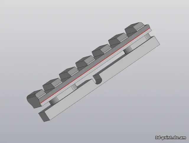 3D-модель "Крепление сошек СВДС CYMA"