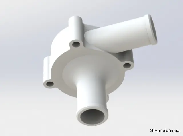 3D-модель "ТУ37.459.242-99, патрубок помпы, 351-3730010-10"