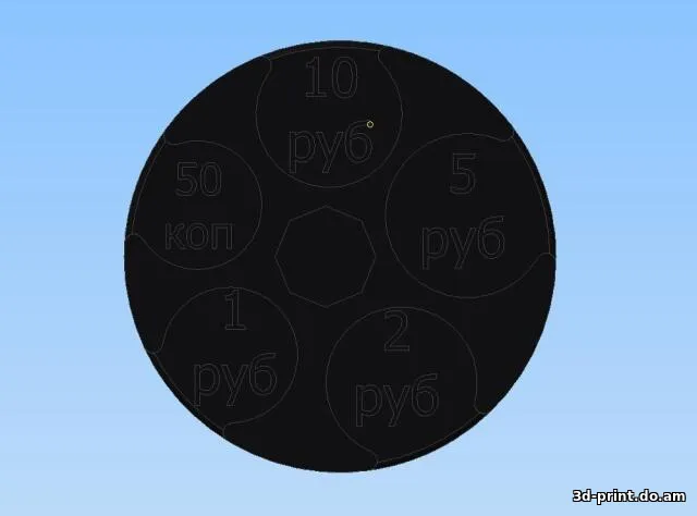 3D-модель "Монетница в подстаканник"