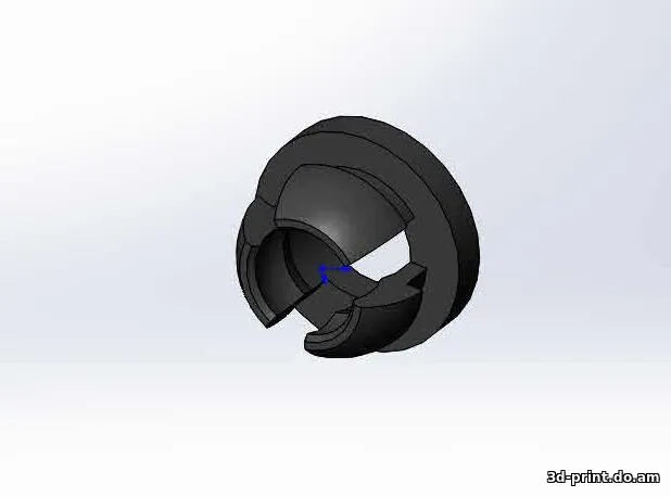 3D-модель "Клипса ручки двери авто (желалось на Патриот, но диаметр стандарт и для классики)"