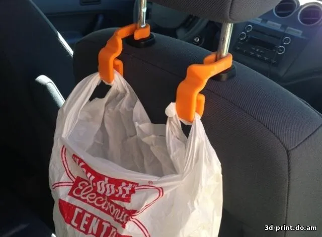 3D-модель "Держатель пакетов на подголовник"