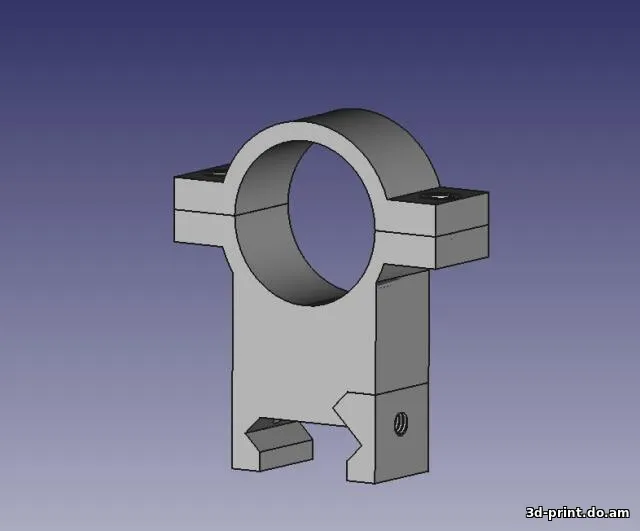 3D-модель "Кольцо прицела, крепление на планку пикатинни"