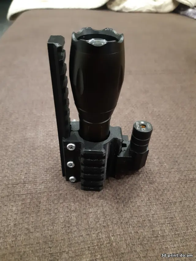 3D-модель "Крепление для фонарика 28 мм."