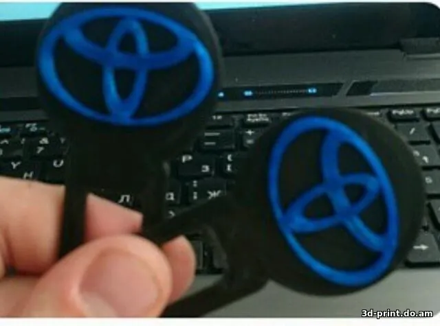 3D-модель "Заглушка для ремня безопасности логотип toyota"