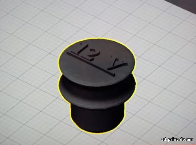 3D-модель "Заглушка в прикуриватель. Версия 1"