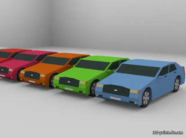 3D-модель "Лоу-Поли Автомобиль"