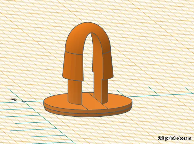 3D-модель "Клипса KJ-036 (Toyota 90467-08011)"