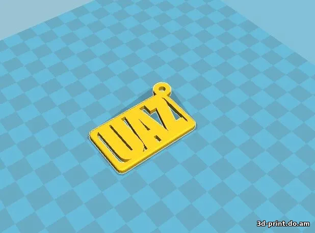 3D-модель "Брелок UAZ / УАЗ"