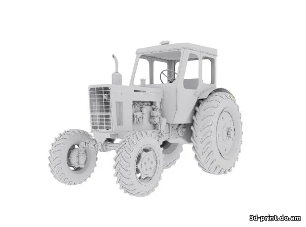3D-модель "Трактор мтз 52"