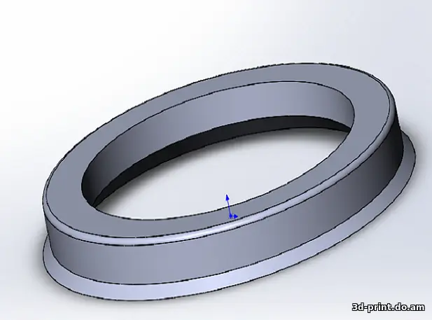 3D-модель "Центрирующее кольцо для диска Lanos 73.1х56.6"