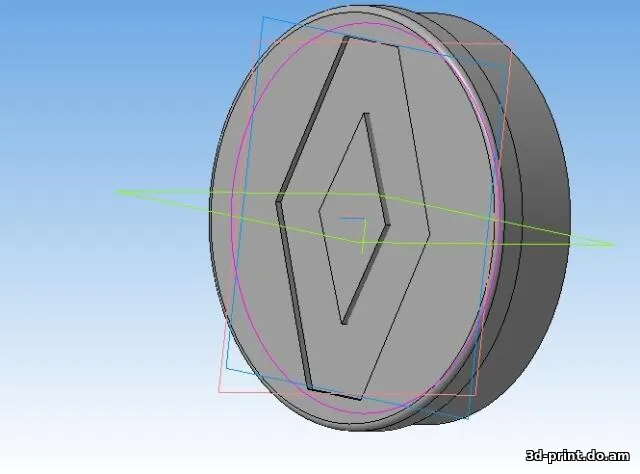 3D-модель "Заглушка на ступицу Renault Duster для защиты ступичной гайки и подшипника"