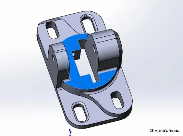 3D-модель "Крепление внутренней ручки водительской двери на УАЗ Патриот"