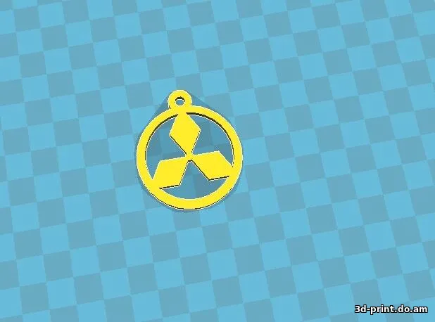 3D-модель "Брелок Mitsubisi"