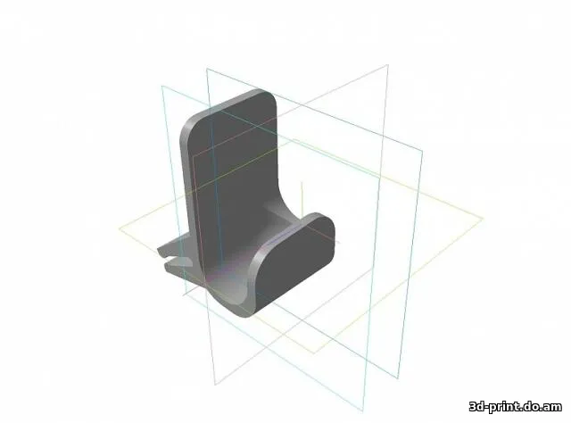 3D-модель "Подставка под телефон на воздуховод QASHQAI J10"